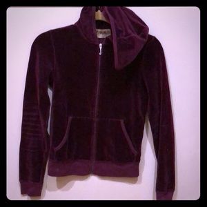 Juicy Couture Plum Colored Velour Jacket